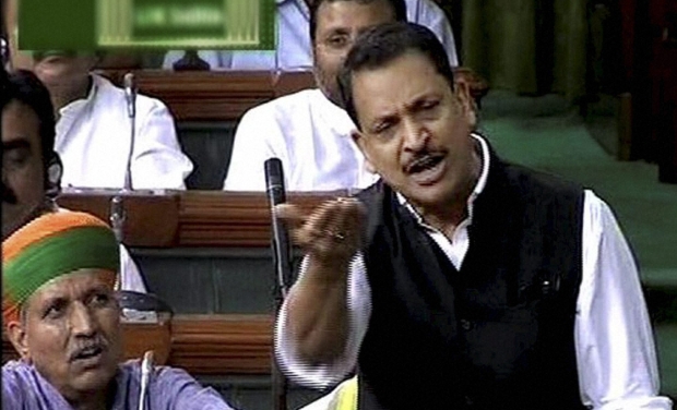 Skill Minister Rajiv Pratap Rudy speaks in Lok Sabha (Photo: PTI/ TV Grab) Skill Minister Rajiv Pratap Rudy speaks in Lok Sabha (Photo: PTI/ TV Grab)